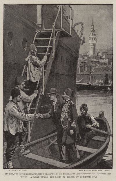 Saved, a Scene during the Reign of Terror at Constantinople by Henry Marriott Paget